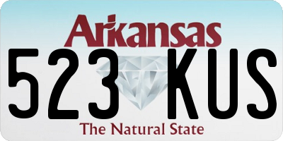 AR license plate 523KUS