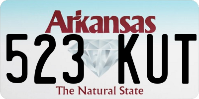 AR license plate 523KUT