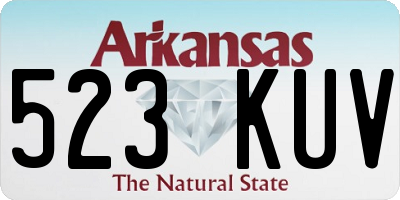 AR license plate 523KUV