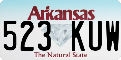 AR license plate 523KUW