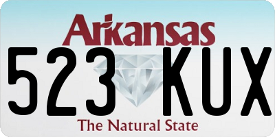 AR license plate 523KUX