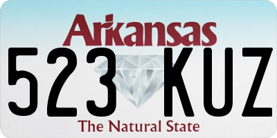 AR license plate 523KUZ