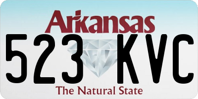 AR license plate 523KVC