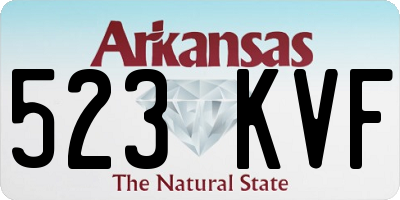AR license plate 523KVF
