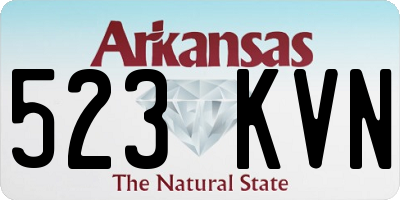 AR license plate 523KVN