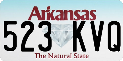 AR license plate 523KVQ
