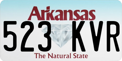 AR license plate 523KVR