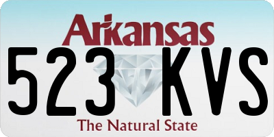 AR license plate 523KVS