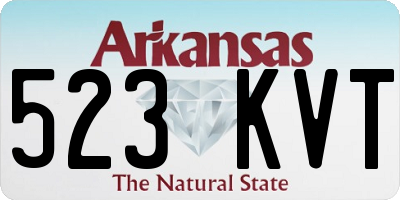 AR license plate 523KVT