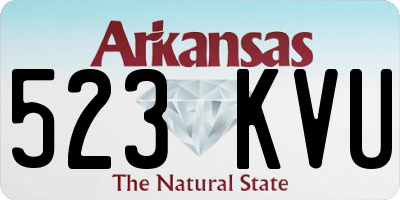 AR license plate 523KVU