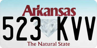 AR license plate 523KVV
