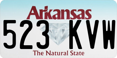 AR license plate 523KVW