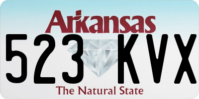 AR license plate 523KVX