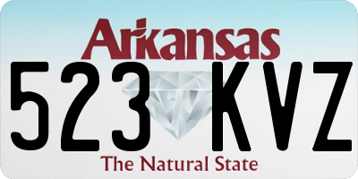 AR license plate 523KVZ
