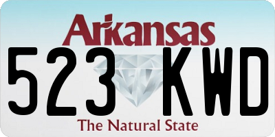 AR license plate 523KWD