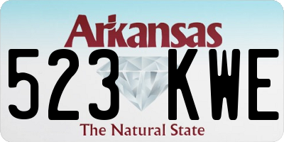 AR license plate 523KWE