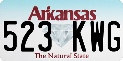 AR license plate 523KWG