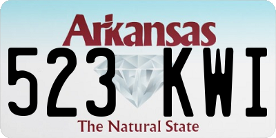 AR license plate 523KWI