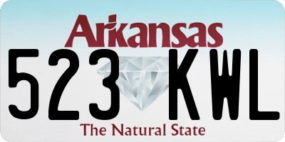 AR license plate 523KWL
