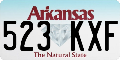AR license plate 523KXF