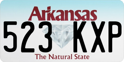 AR license plate 523KXP