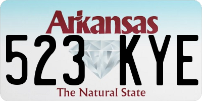 AR license plate 523KYE