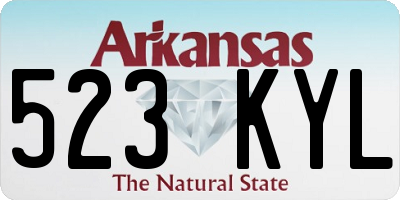 AR license plate 523KYL