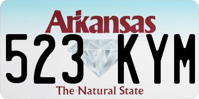 AR license plate 523KYM