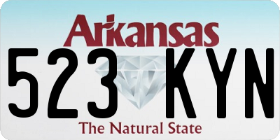 AR license plate 523KYN