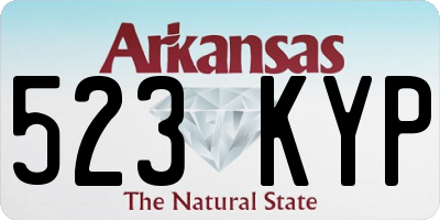 AR license plate 523KYP