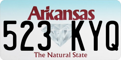 AR license plate 523KYQ