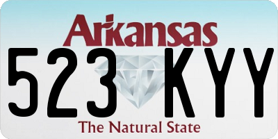 AR license plate 523KYY
