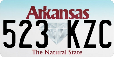 AR license plate 523KZC