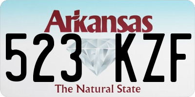 AR license plate 523KZF