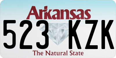 AR license plate 523KZK