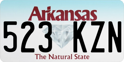 AR license plate 523KZN
