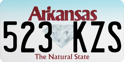 AR license plate 523KZS