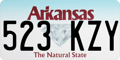 AR license plate 523KZY