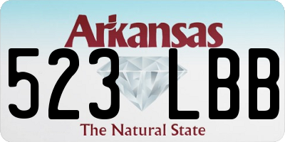 AR license plate 523LBB