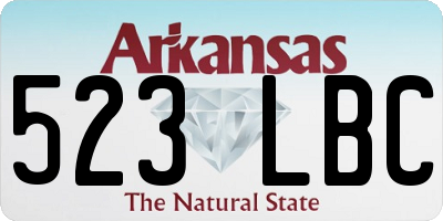 AR license plate 523LBC
