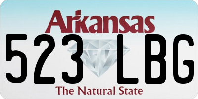 AR license plate 523LBG