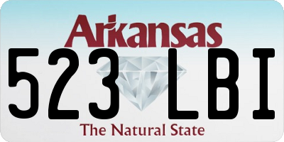 AR license plate 523LBI