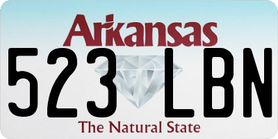 AR license plate 523LBN