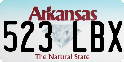 AR license plate 523LBX