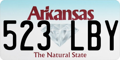 AR license plate 523LBY
