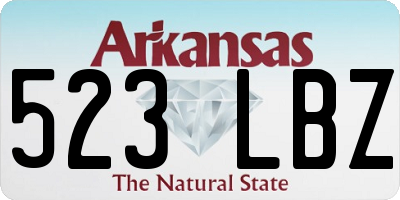AR license plate 523LBZ