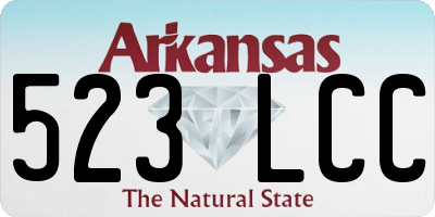 AR license plate 523LCC