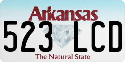 AR license plate 523LCD