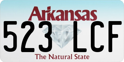 AR license plate 523LCF
