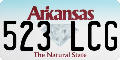 AR license plate 523LCG